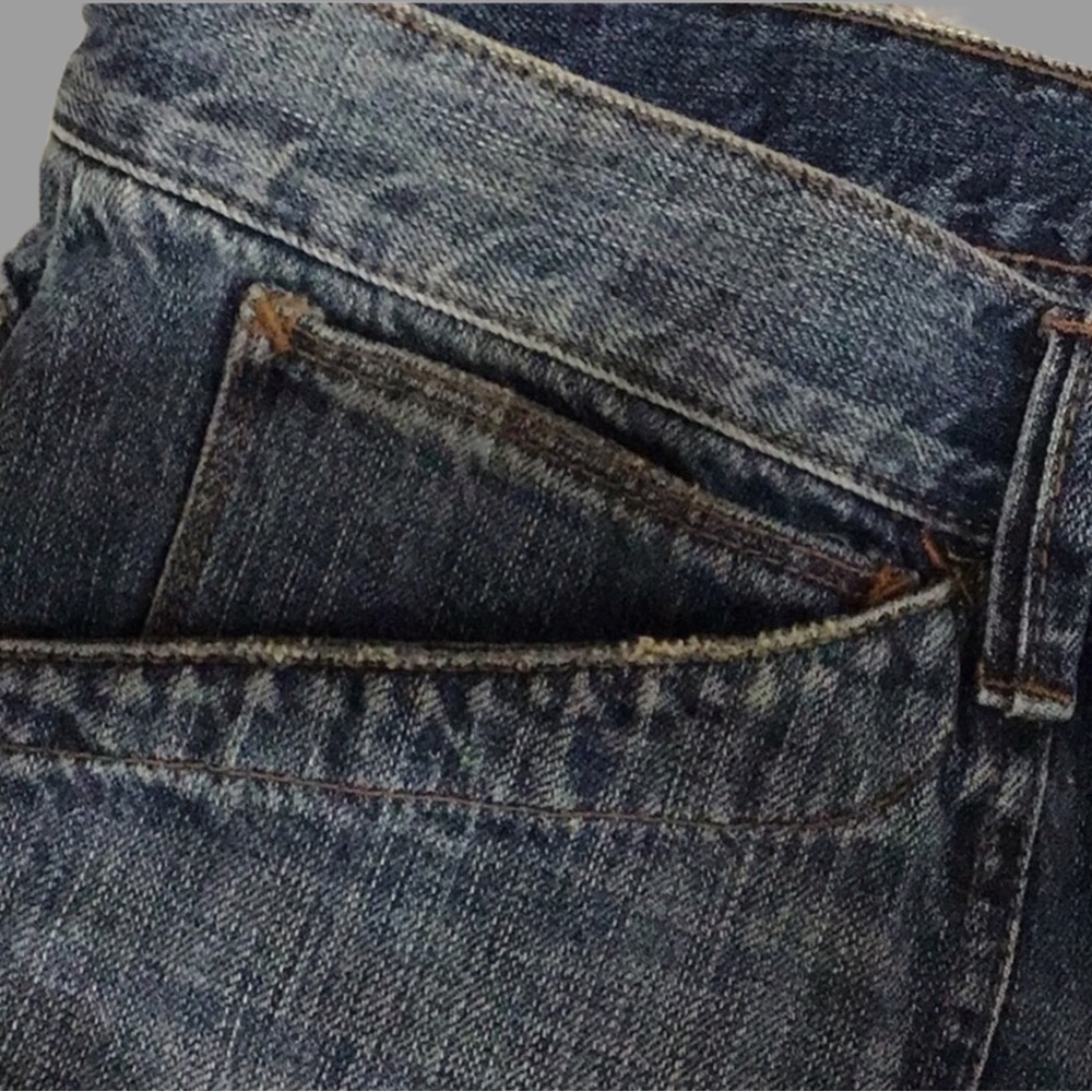LAUREN RALPH LAUREN Patch Pocket Wide Leg Jeans Size 14 - Picture 4 of 7